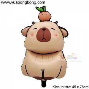 Bong bóng Capybara đội cam